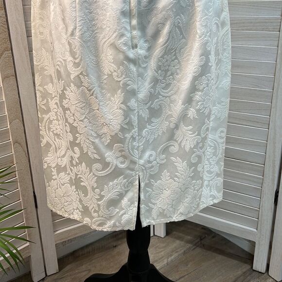 Jessica McClintock Gunne Sax Vintage 80s Strapless Prom Dress 13/14 - Picture 8 of 12